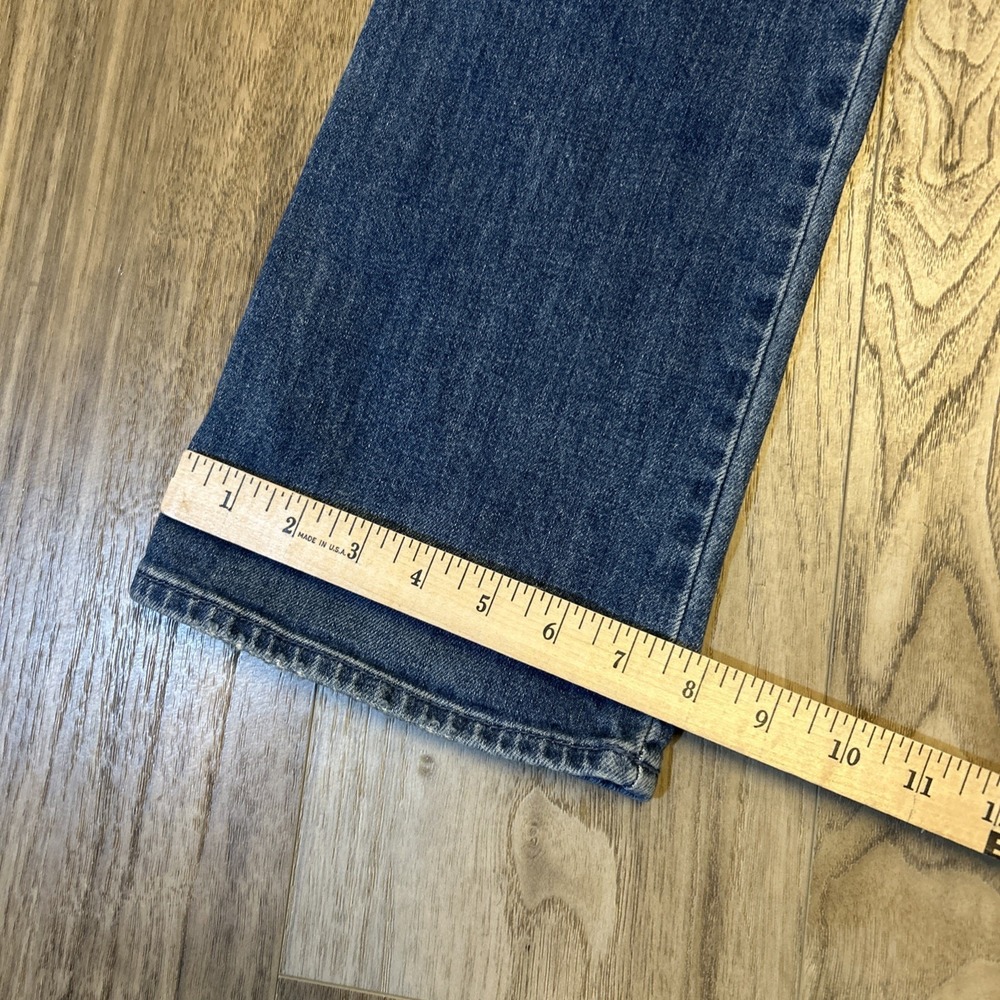 MOTHER High-Rise Flare Jeans in Denim Blue- LONG - Picture 2 of 8